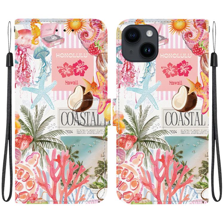 Custodia per telefono in ecopelle con texture cristallina, For iPhone 14, For iPhone 14 Pro
