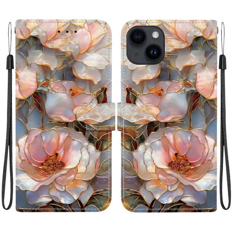 Custodia per telefono in ecopelle con texture cristallina, For iPhone 14, For iPhone 14 Pro