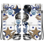 Custodia per telefono in ecopelle con texture cristallina, For iPhone 14, For iPhone 14 Pro