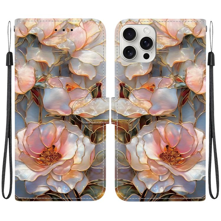 Custodia per telefono in ecopelle con texture cristallina, For iPhone 14 Pro Max, For iPhone SE 2022 / SE 2020 / 7 / 8
