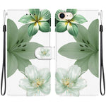 Custodia per telefono in ecopelle con texture cristallina, For iPhone 14 Pro Max, For iPhone SE 2022 / SE 2020 / 7 / 8