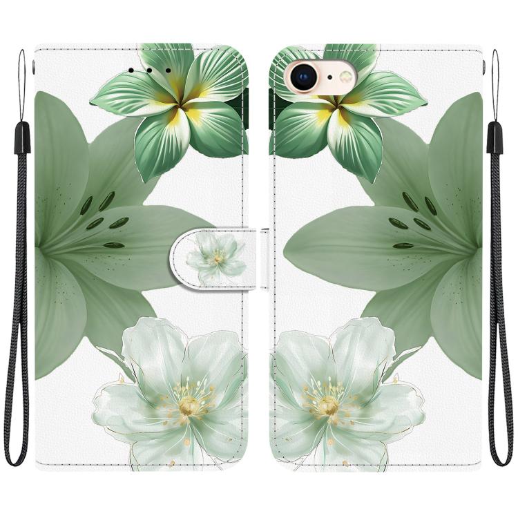 Custodia per telefono in ecopelle con texture cristallina, For iPhone 14 Pro Max, For iPhone SE 2022 / SE 2020 / 7 / 8