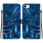 Custodia per telefono in ecopelle con texture cristallina, For iPhone 14 Pro Max, For iPhone SE 2022 / SE 2020 / 7 / 8