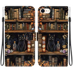 Custodia per telefono in ecopelle con texture cristallina, For iPhone 14 Pro Max, For iPhone SE 2022 / SE 2020 / 7 / 8