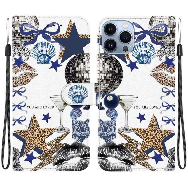 Custodia per telefono in ecopelle con texture cristallina, For iPhone 12 / 12 Pro, For iPhone 12 Pro Max