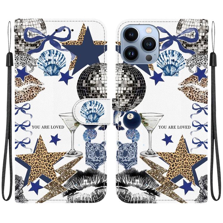 Custodia per telefono in ecopelle con texture cristallina, For iPhone 12 / 12 Pro, For iPhone 12 Pro Max