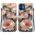 Custodia per telefono in ecopelle con texture cristallina, For iPhone 12 mini, For iPhone 11 Pro Max
