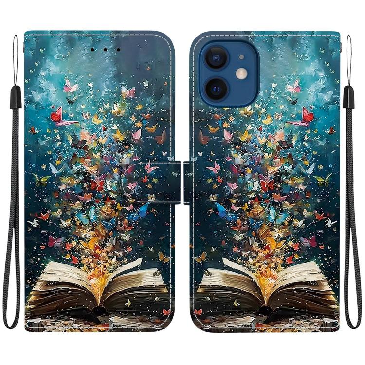 Custodia per telefono in ecopelle con texture cristallina, For iPhone 12 mini, For iPhone 11 Pro Max