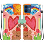 Custodia per telefono in ecopelle con texture cristallina, For iPhone 12 mini, For iPhone 11 Pro Max