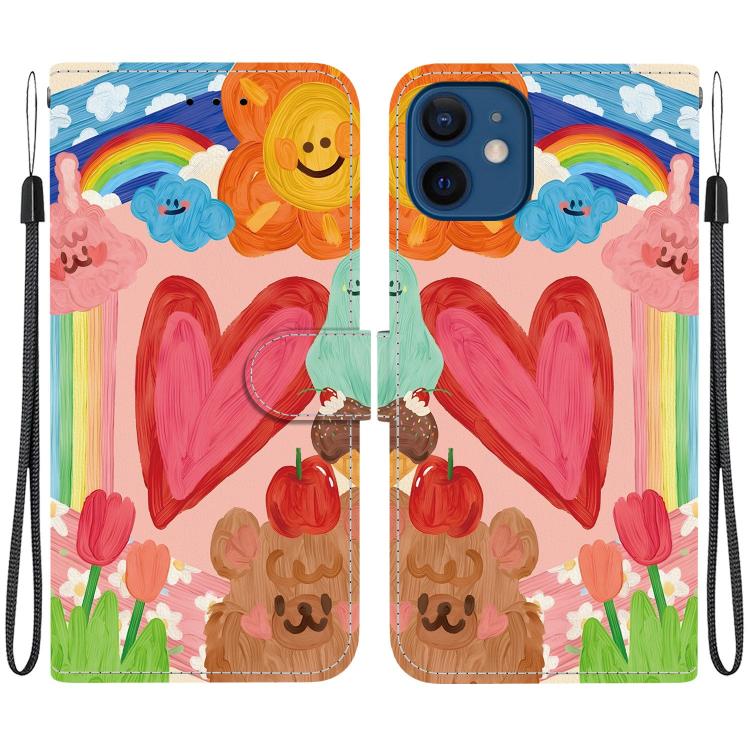 Custodia per telefono in ecopelle con texture cristallina, For iPhone 12 mini, For iPhone 11 Pro Max