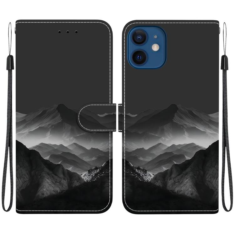 Custodia per telefono in ecopelle con texture cristallina, For iPhone 12 mini, For iPhone 11 Pro Max