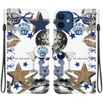 Custodia per telefono in ecopelle con texture cristallina, For iPhone 12 mini, For iPhone 11 Pro Max