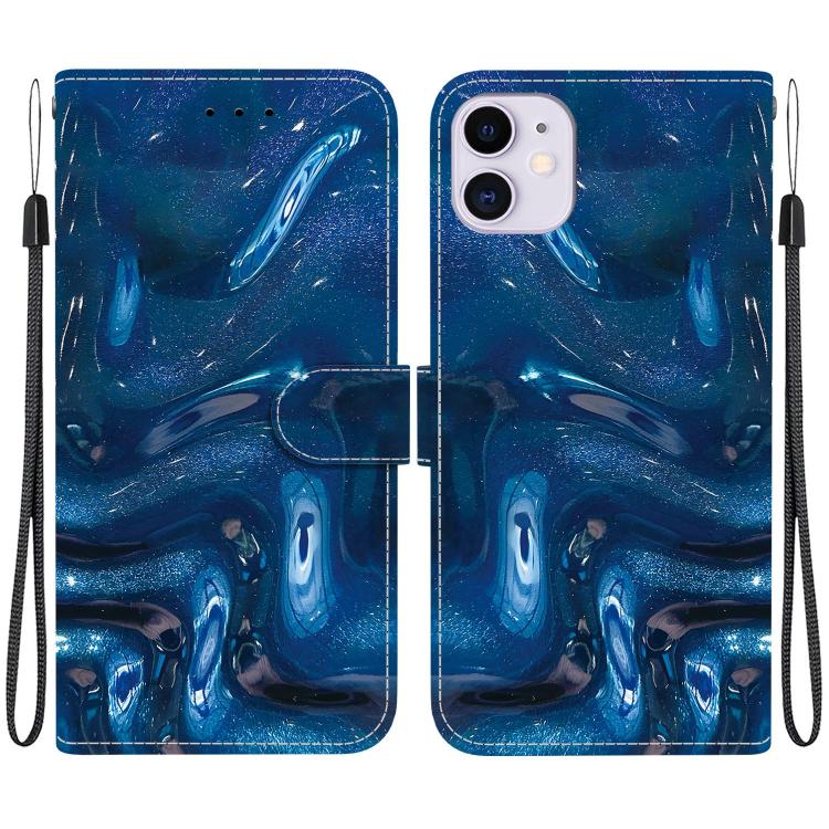 Custodia per telefono in ecopelle con texture cristallina, For iPhone 11, For iPhone 11 Pro