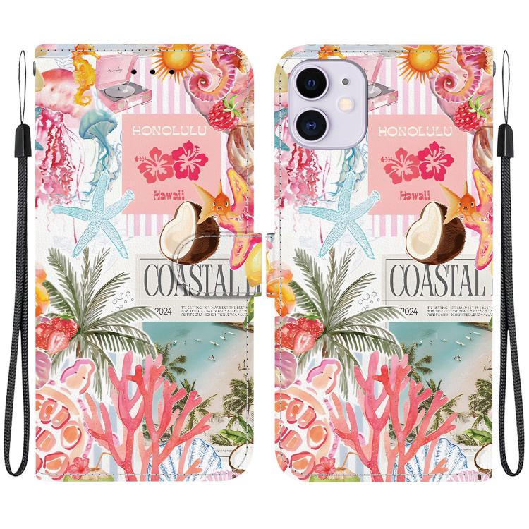 Custodia per telefono in ecopelle con texture cristallina, For iPhone 11, For iPhone 11 Pro