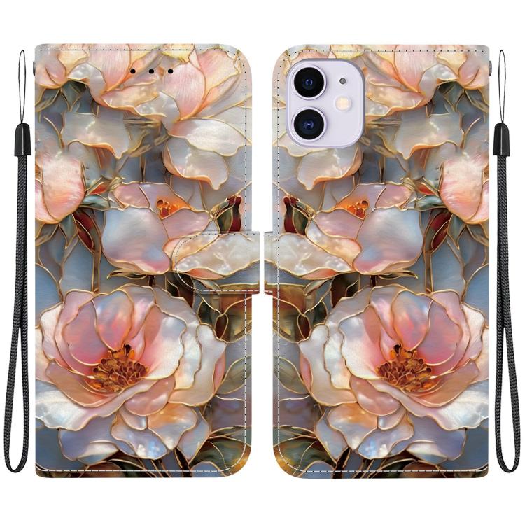 Custodia per telefono in ecopelle con texture cristallina, For iPhone 11, For iPhone 11 Pro