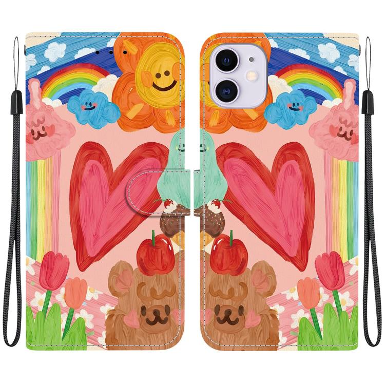 Custodia per telefono in ecopelle con texture cristallina, For iPhone 11, For iPhone 11 Pro