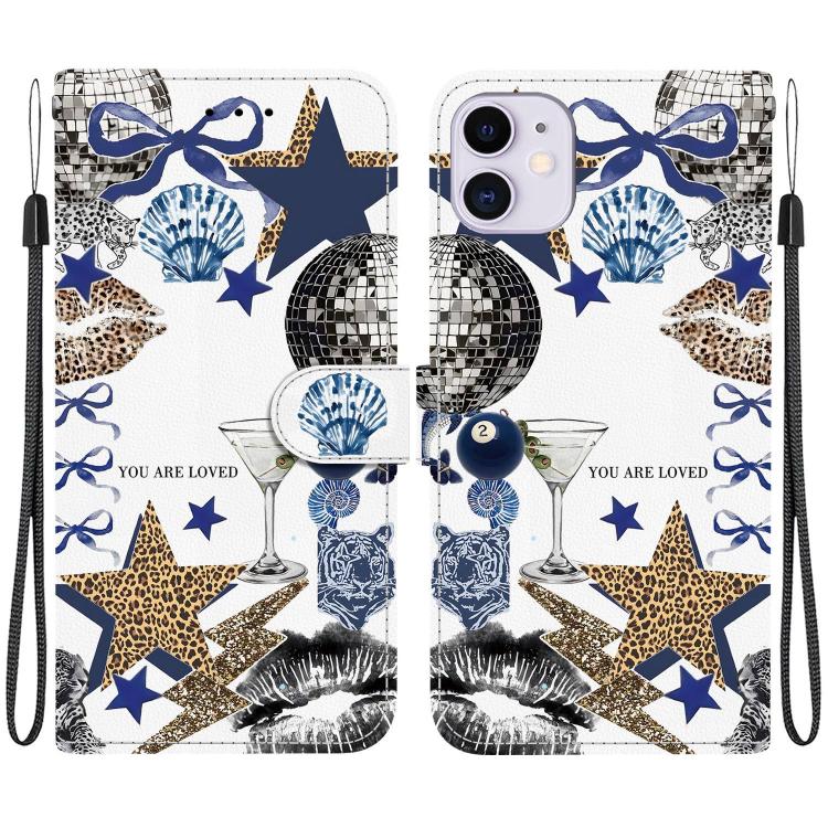 Custodia per telefono in ecopelle con texture cristallina, For iPhone 11, For iPhone 11 Pro