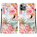 Custodia per telefono in ecopelle con texture cristallina, For iPhone 11, For iPhone 11 Pro