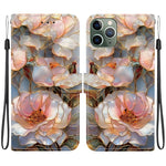 Custodia per telefono in ecopelle con texture cristallina, For iPhone 11, For iPhone 11 Pro