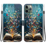 Custodia per telefono in ecopelle con texture cristallina, For iPhone 11, For iPhone 11 Pro