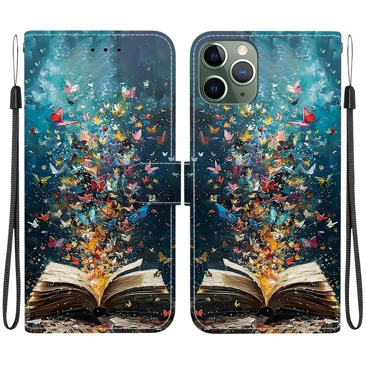 Custodia per telefono in ecopelle con texture cristallina, For iPhone 11, For iPhone 11 Pro