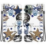Custodia per telefono in ecopelle con texture cristallina, For iPhone 11, For iPhone 11 Pro