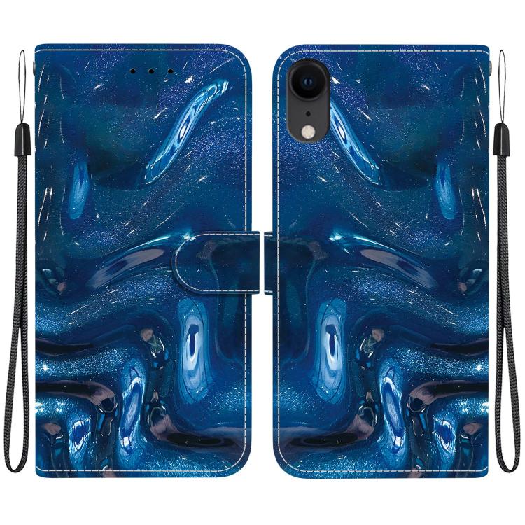 Custodia per telefono in ecopelle con texture cristallina, For iPhone X / XS, For iPhone XR