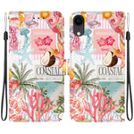 Custodia per telefono in ecopelle con texture cristallina, For iPhone X / XS, For iPhone XR