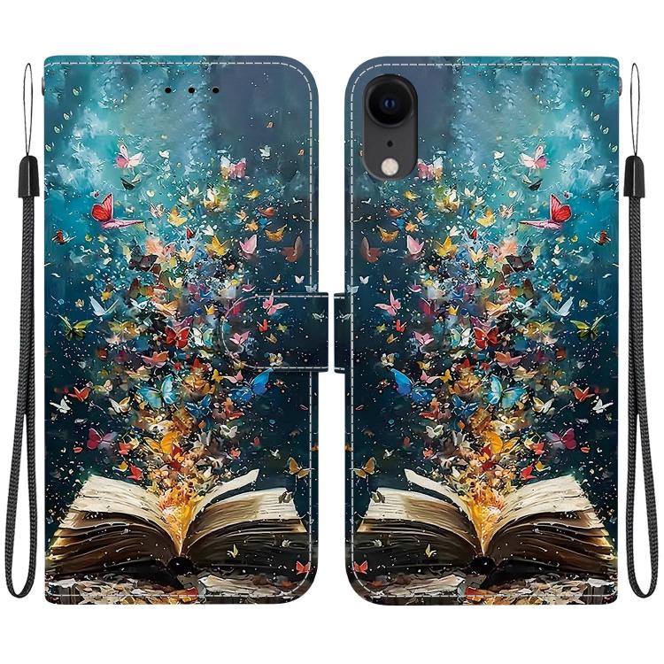Custodia per telefono in ecopelle con texture cristallina, For iPhone X / XS, For iPhone XR