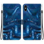Custodia per telefono in ecopelle con texture cristallina, For iPhone XS Max, For iPhone 8 Plus / 7 Plus