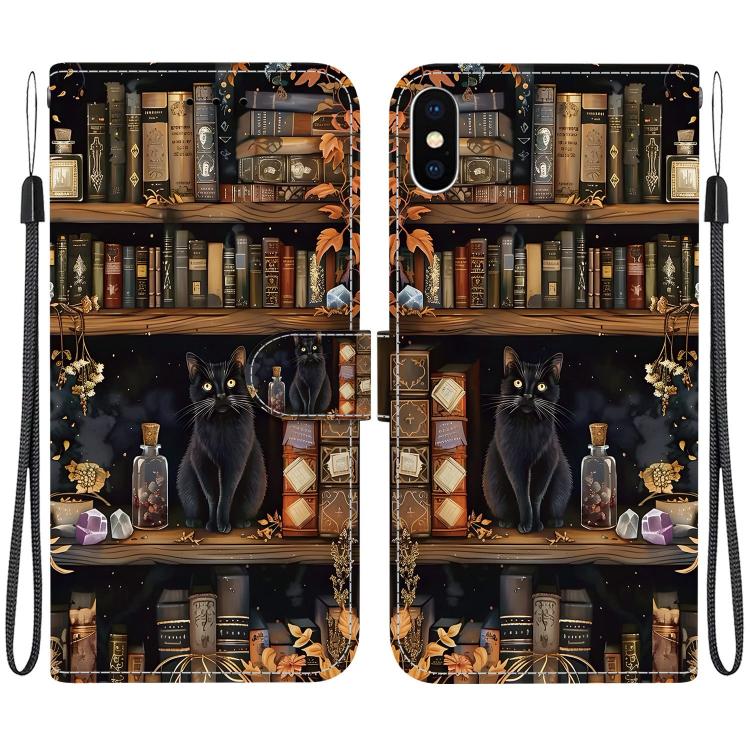 Custodia per telefono in ecopelle con texture cristallina, For iPhone XS Max, For iPhone 8 Plus / 7 Plus