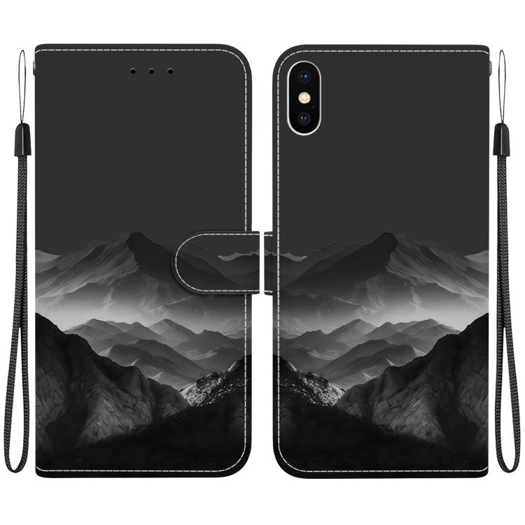 Custodia per telefono in ecopelle con texture cristallina, For iPhone XS Max, For iPhone 8 Plus / 7 Plus