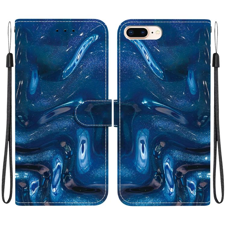 Custodia per telefono in ecopelle con texture cristallina, For iPhone XS Max, For iPhone 8 Plus / 7 Plus