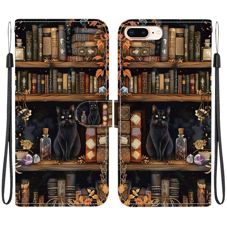 Custodia per telefono in ecopelle con texture cristallina, For iPhone XS Max, For iPhone 8 Plus / 7 Plus