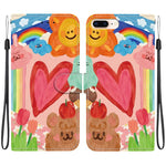 Custodia per telefono in ecopelle con texture cristallina, For iPhone XS Max, For iPhone 8 Plus / 7 Plus