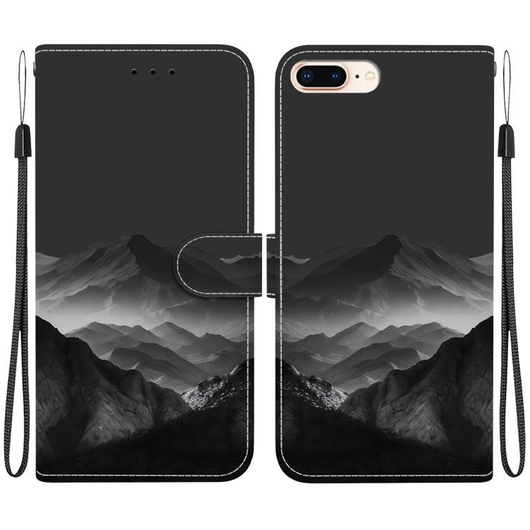 Custodia per telefono in ecopelle con texture cristallina, For iPhone XS Max, For iPhone 8 Plus / 7 Plus