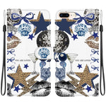 Custodia per telefono in ecopelle con texture cristallina, For iPhone XS Max, For iPhone 8 Plus / 7 Plus