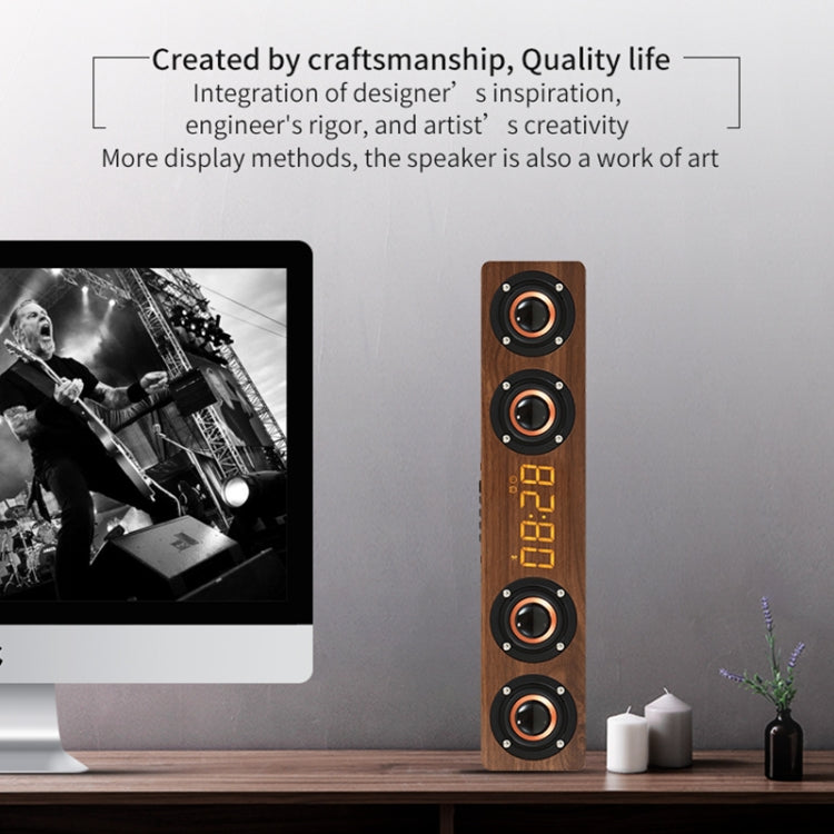 Altoparlante Bluetooth W8C in legno con subwoofer