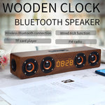 Altoparlante Bluetooth W8C in legno con subwoofer