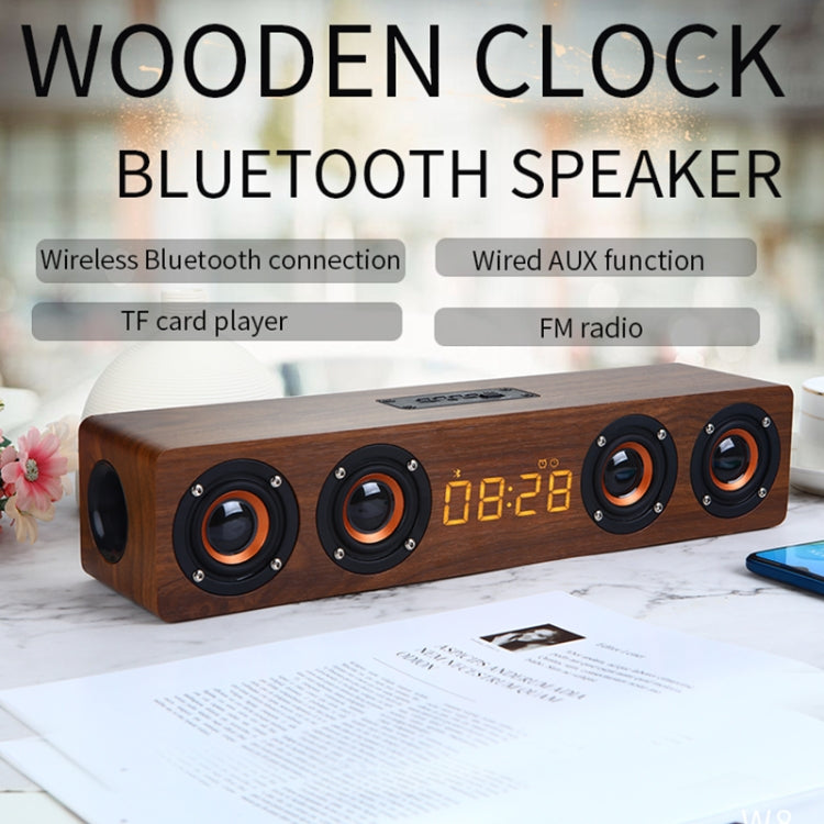 Altoparlante Bluetooth W8C in legno con subwoofer