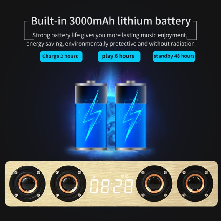 Altoparlante Bluetooth W8C in legno con subwoofer