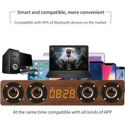 Altoparlante Bluetooth W8C in legno con subwoofer