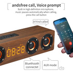 Altoparlante Bluetooth W8C in legno con subwoofer