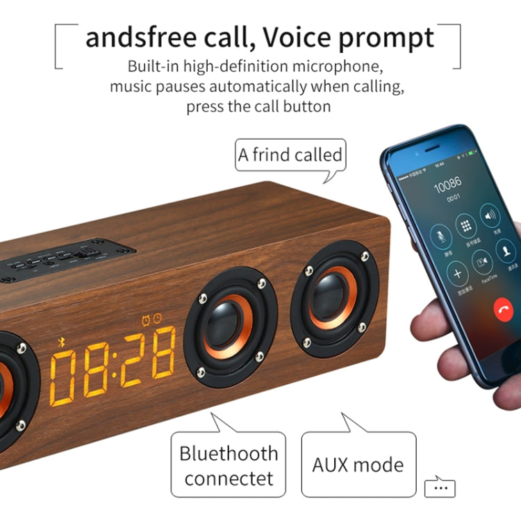 Altoparlante Bluetooth W8C in legno con subwoofer