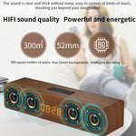 Altoparlante Bluetooth W8C in legno con subwoofer