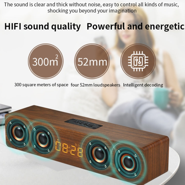 Altoparlante Bluetooth W8C in legno con subwoofer