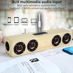 Altoparlante Bluetooth W8C in legno con subwoofer