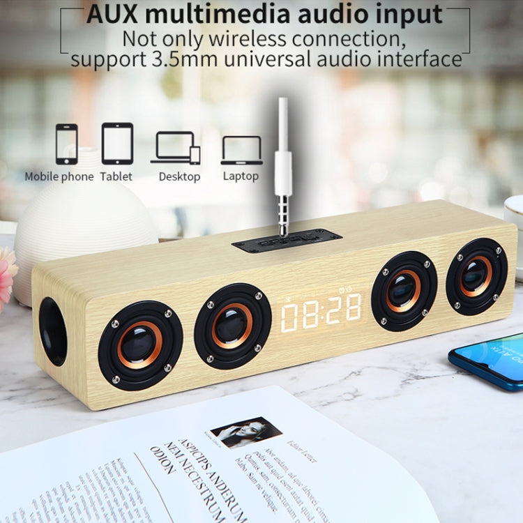 Altoparlante Bluetooth W8C in legno con subwoofer