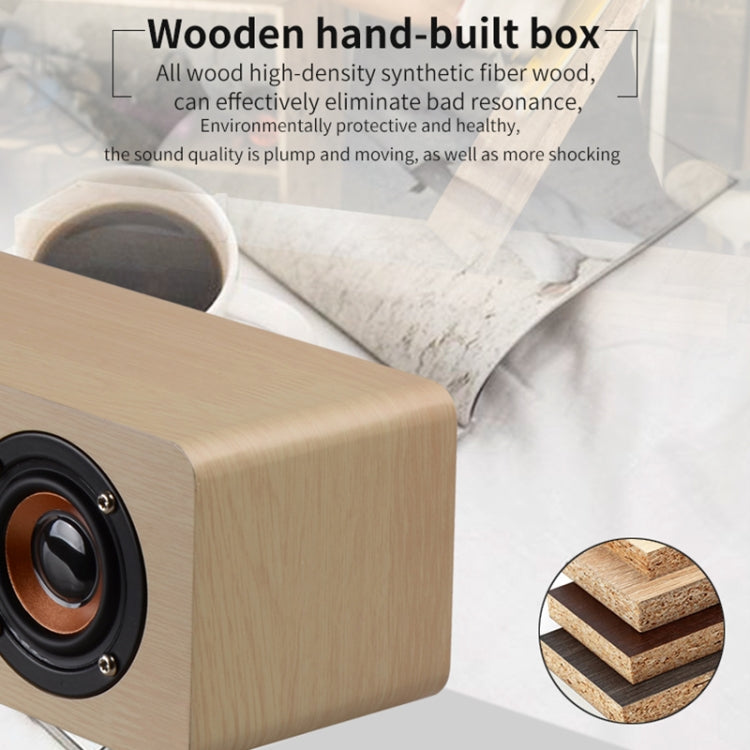 Altoparlante Bluetooth W8C in legno con subwoofer