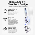 Auricolari wireless Yesido YSP32 Bionic Ear Stick OWS da appendere all'orecchio.